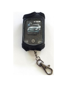 Funda de Cuero Negro para Control Remoto Compustar 2WT13R-SF