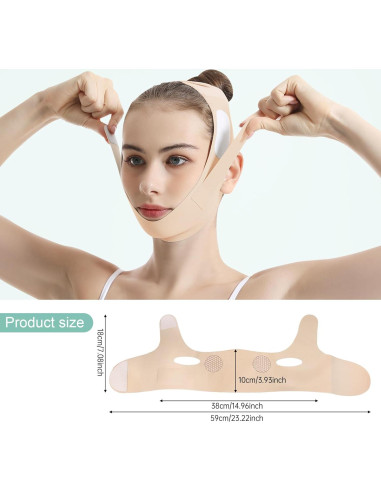 Cinturón Levantamiento Facial Grafeno Moonlight 16x13cm