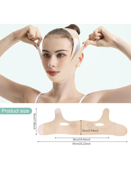 Cinturón Levantamiento Facial Grafeno Moonlight 16x13cm