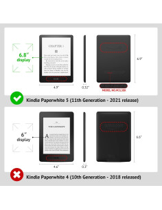 Funda Ayotu para Kindle Paperwhite 2021 - Auto Despertar, PU 2