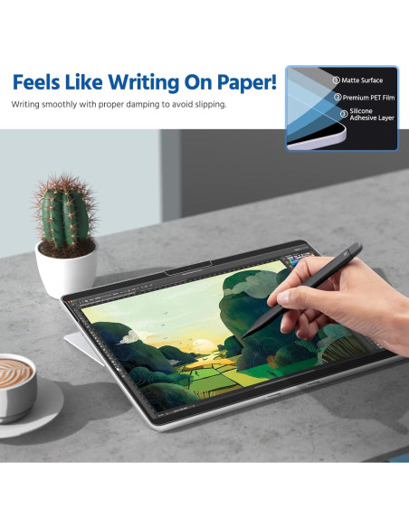 MoKo Paquete de 2 Protectores de Pantalla 13" para Surface Pro