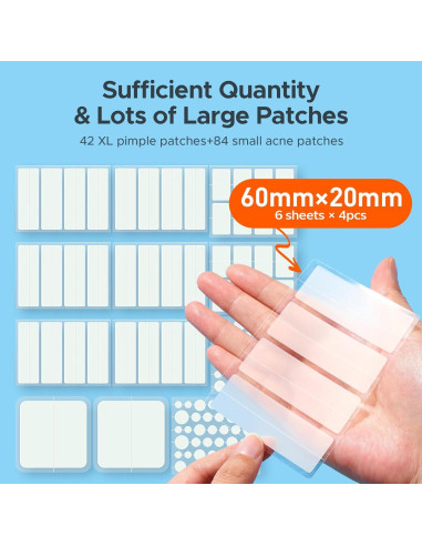 Parche Hidrocoloide TKTK para Granos XL - 126 Parches