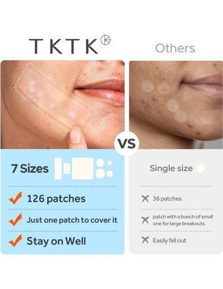 Parche Hidrocoloide TKTK para Granos XL - 126 Parches