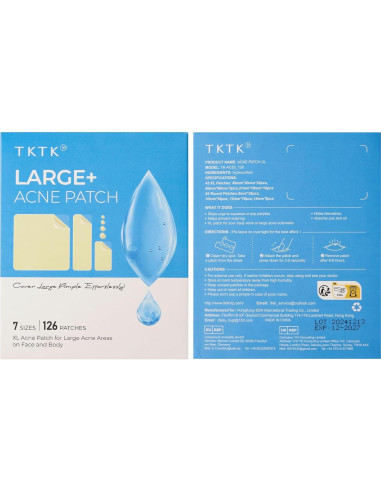 Parche Hidrocoloide TKTK para Granos XL - 126 Parches