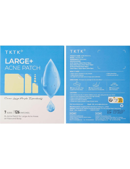 Parche Hidrocoloide TKTK para Granos XL - 126 Parches