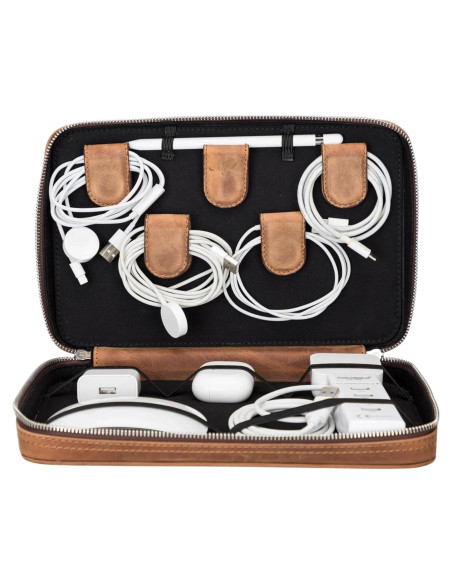 Organizador de Cables de Cuero TORONATA Medicine - 12 Compartimentos