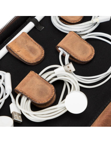 Organizador de Cables de Cuero TORONATA Medicine - 12 Compartimentos