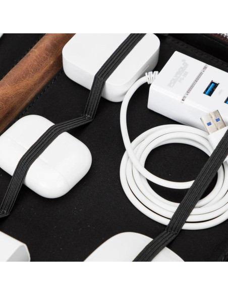 Organizador de Cables de Cuero TORONATA Medicine - 12 Compartimentos