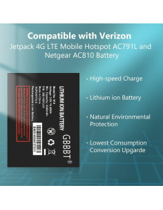 Batería W-9 4340mAh Li-ion para Verizon Jetpack AC791L 2
