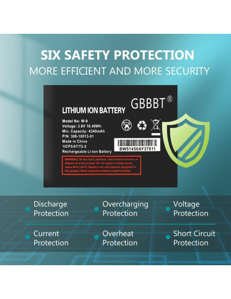 Batería W-9 4340mAh Li-ion para Verizon Jetpack AC791L