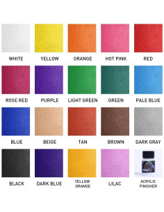 Juego de Pintura Acrílica para Cuero ARTME 20 Colores 30ml 2