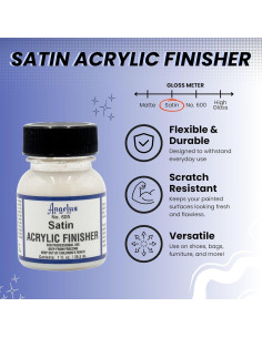 Acabado Acrílico Satinado Angelus 605 - 29.57 ml 2