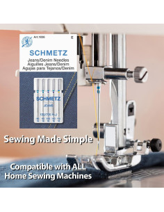 Agujas de Coser SCHMETZ Jeans 25 Unidades para Tejidos Gruesos 2