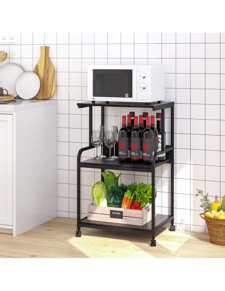 Soporte para Impresora Arbuxzuy 3 Niveles Negro 50x40x78.7cm