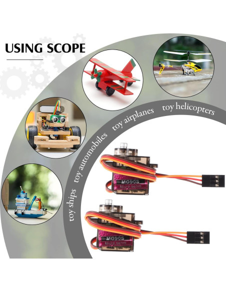 2 Servos Micro MG90S 9g Metal para Robots y Modelos RC
