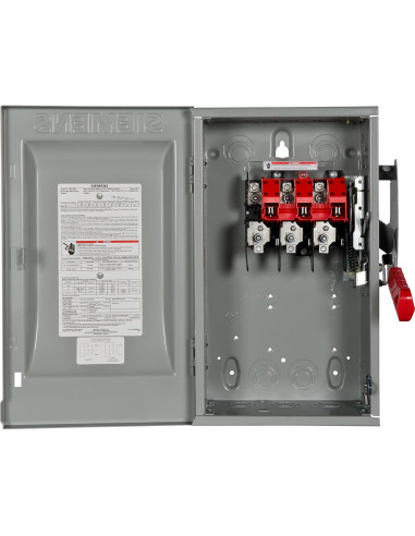 Interruptor de Seguridad Siemens HNF362 60A 3 Polo 600V No Fusible