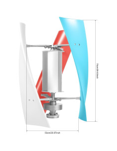 Generador Eólico 400W LIAPDG 12V/24V Portátil con Controlador 2