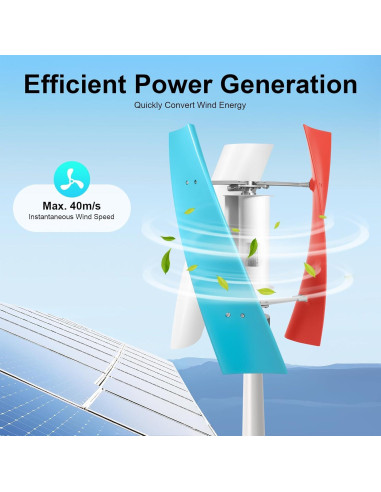 Generador Eólico 400W LIAPDG 12V/24V Portátil con Controlador