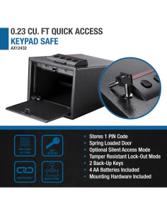 Caja Fuerte Electrónica Barska AX12432 con Teclado Digital y Estante 2