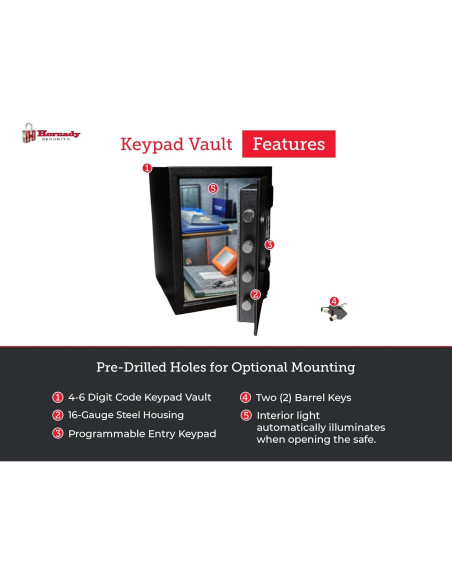 Caja Fuerte Ignífuga Hornady 95407 para Armas y Objetos de Valor