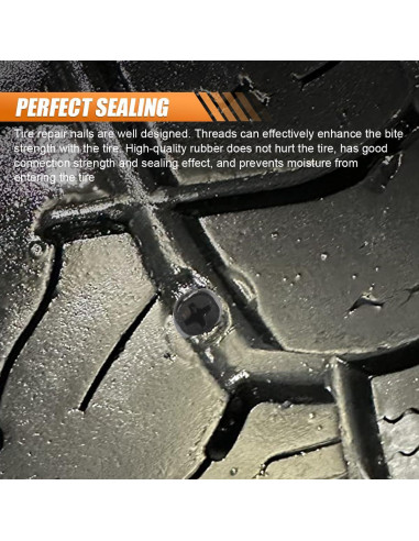 Kit de Reparación de Neumáticos de Caucho GAOLAOSY 60 Piezas