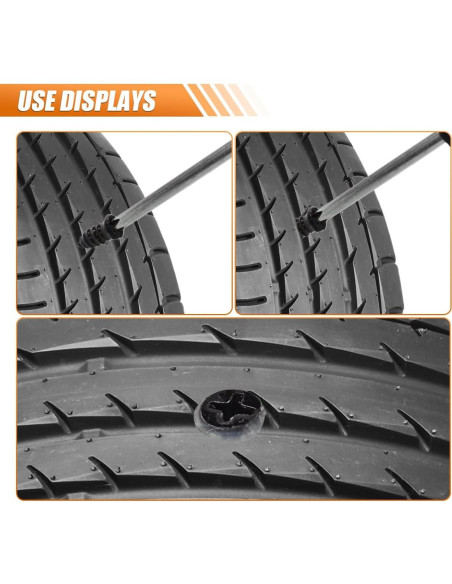 Kit de Reparación de Neumáticos de Caucho GAOLAOSY 60 Piezas