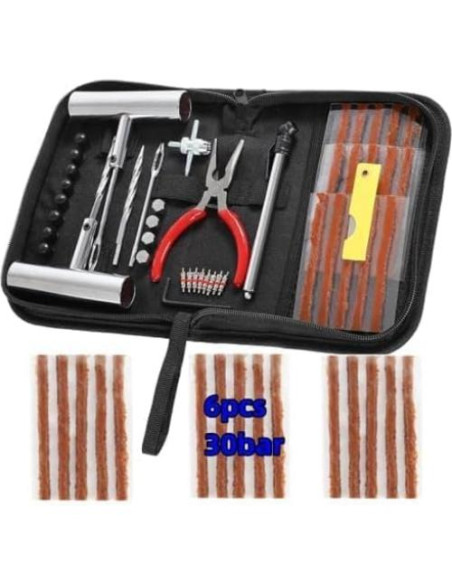 Kit de Reparación de Neumáticos 61 Piezas TONZACK