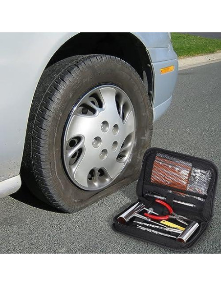 Kit de Reparación de Neumáticos 61 Piezas TONZACK
