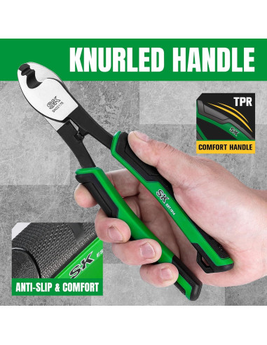 Cortador de Cable 3 en 1 SK - Aluminio, Cobre, 6.6 mm