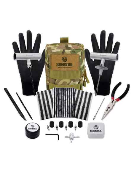 Kit de Reparación de Neumáticos Sunsoul 40 Piezas - Herramientas y Tapones
