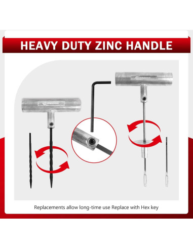Kit de Reparación de Neumáticos Sunsoul 40 Piezas - Herramientas y Tapones