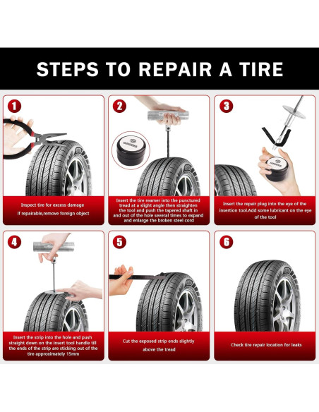 Kit de Reparación de Neumáticos Sunsoul 40 Piezas - Herramientas y Tapones
