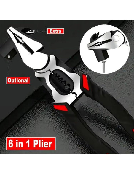 Alicate Multifuncional 6 en 1 MIAN MU 20.32 cm con Probador