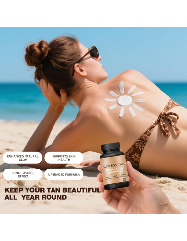 Suplemento bronceador Ardocme 1PCS - Brillo natural sin sol