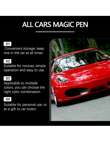 Bolígrafo Mágico Removedor de Rayones para Autos - 2 Paquetes