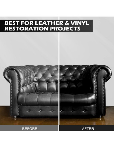Bálsamo de Recoloración de Cuero SEISSO Negro - Kit de Reparación