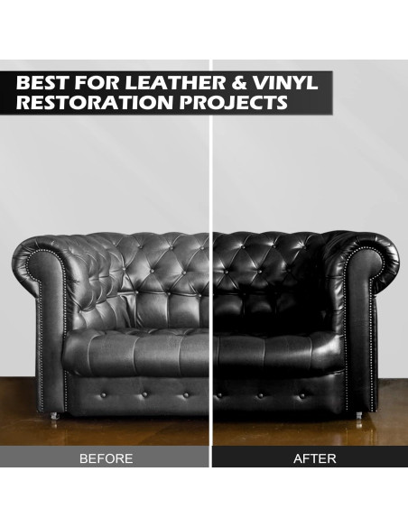 Bálsamo de Recoloración de Cuero SEISSO Negro - Kit de Reparación