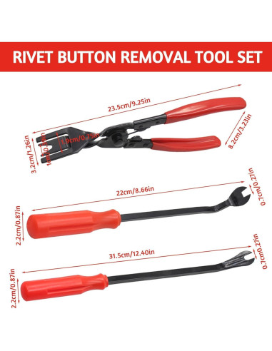 Juego de 3 Herramientas para Retirar Molduras BLLREMIPSUR