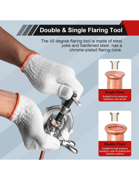 Kit de Herramientas Doblado de Líneas de Freno Clatoon 5 Adaptadores