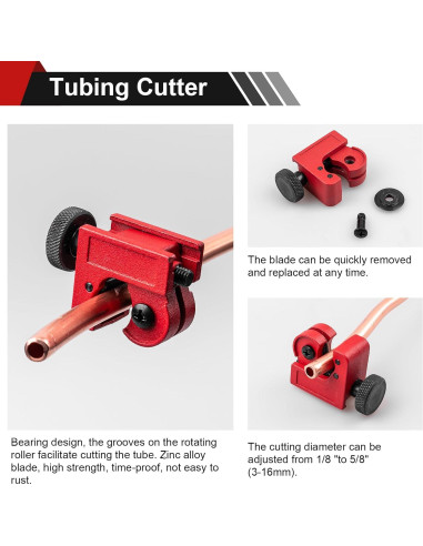 Kit de Herramientas Doblado de Líneas de Freno Clatoon 5 Adaptadores
