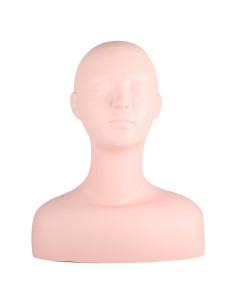 Cabeza de Maniquí Suave Lwuey para Maquillaje y Masaje