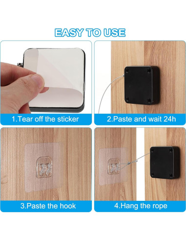 Cierre Automático de Puerta Deslizante PATIKIL 500g Negro 4Pcs