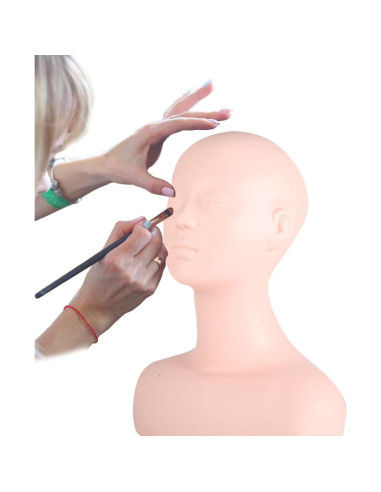 Cabeza de Maniquí Suave Lwuey para Maquillaje y Masaje