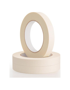 Cinta de Pintura KICNIC 3 Rollos 1.78 cm x 54.86 m Blanca