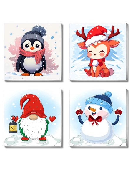 Kit de Pintura por Números para Niños Canrichshop 20x20cm