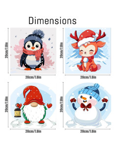 Kit de Pintura por Números para Niños Canrichshop 20x20cm 2