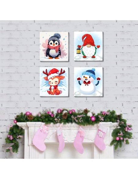 Kit de Pintura por Números para Niños Canrichshop 20x20cm