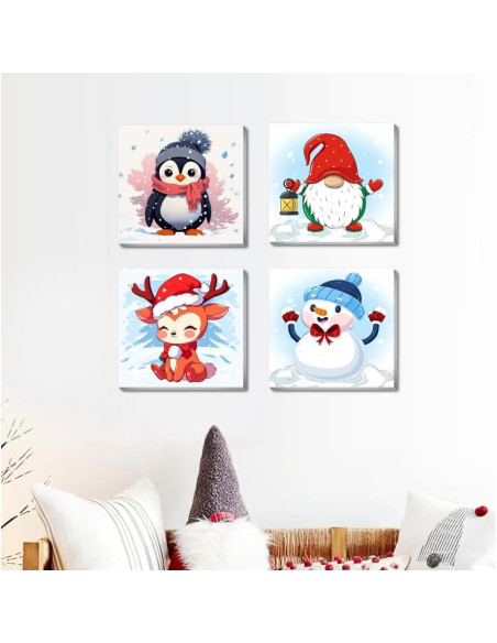 Kit de Pintura por Números para Niños Canrichshop 20x20cm