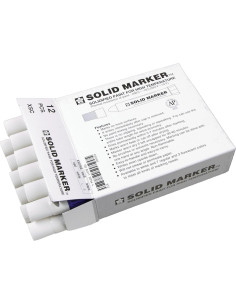 Marcador Sólido Sakura XSC-50 Blanco Caja de 12 Unidades 2