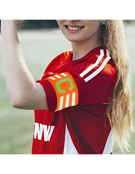 6 Bandas de Capitán de Fútbol Elásticas SCORYULE Ajustables